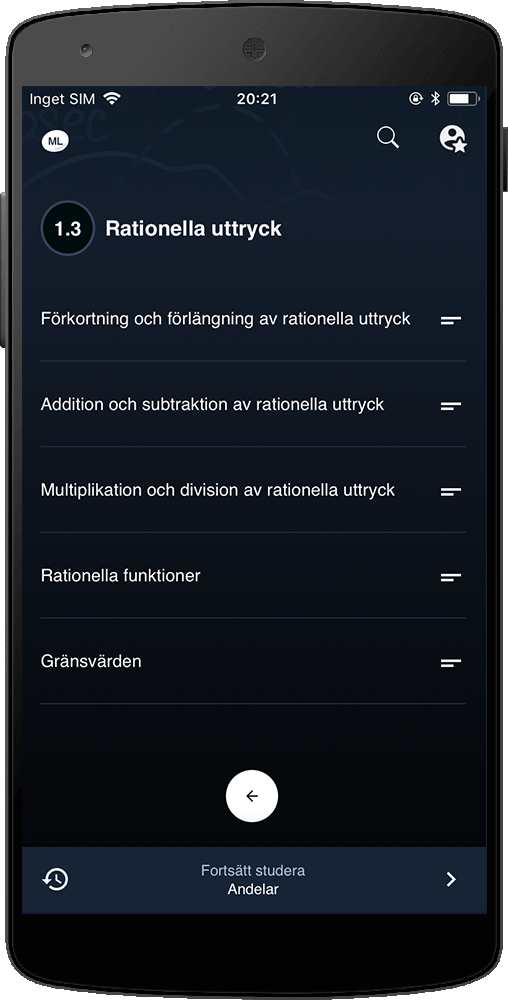 Sök Matematik med Mathleaks hitta lösning till din mattebok